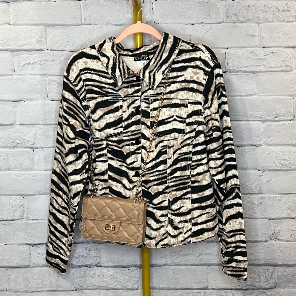 VENUS Zebra Print Jacket NWT 2X